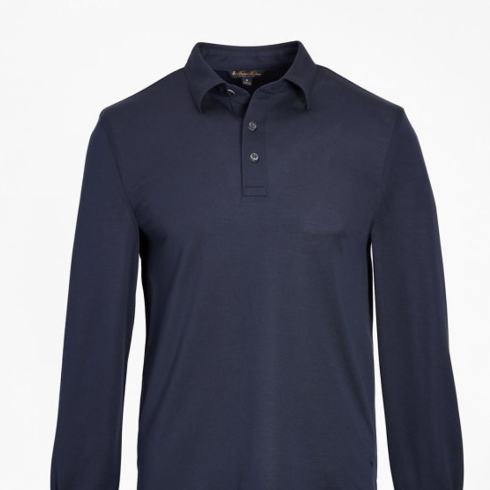 Premium Extra-Fine Supima® Cotton Pique Long-Sleev